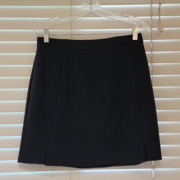 Banana Republic Double Weave Slit Mini Skirt Size 6 Blue 526705 NWOT NEW $80 - Picture 2 of 8